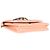 Chanel Hellorange gestepptes Lammleder Chanel 19 Mini-Geldbörse mit Kette - Ansicht 7