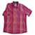 Autre Marque camisa manga corta Rosa Roja Gris antracita Algodón  ref.926719