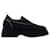 Retro Flatform Loafers - Ganni - Synthetic - Black  ref.927277