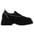 Retro Flatform Loafers - Ganni - Synthetic - Black  ref.927285