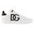 Dolce & Gabbana Portofino-Sneaker mit Logo-Print – Dolce&Gabbana – Leder – Schwarz/ Nicht-gerade weiss Weiß  ref.927345
