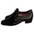 Autre Marque Flache Schuhe aus exotischem Leder Schwarz Exotisches Leder  ref.927559