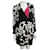 Diane Von Furstenberg DvF mock wrap dress from silk Black White Red  ref.927737