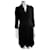 Ghost London Vestido cruzado negro de viscosa, Tamaño generoso Elastano  ref.927741