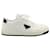 Prada Downtown Perforated Sneakers in White Leather   ref.927819