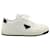 Baskets Prada Downtown Perforées en Cuir Blanc  ref.927819