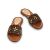 LOUIS VUITTON  Mules & clogs T.EU 39 Leather Brown - view 3