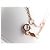 COLLANA STELLA CADENTE DJULA 40 alla 43 CM IN ORO ROSA 18COLLANA K E DIAMANTI D'oro - vista 3