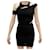 Céline NEW CELINE LOLITA ASYMMETRICAL DRESS 34 XS BLACK WOOL JERSEY DRESS  ref.928080