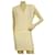 IRO kacil Off White Leather Trimming Sleeveless Summer V Neck Mini Dress size 38 Acetate  ref.928275