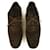 Louis Vuitton LV Men's Brown Suede Perforated Oxfords Lace Up Shoes 7  ref.928284