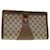 GUCCI GG Canvas Web Sherry Line Clutch Bag Beige Red Green 8901033 Auth am4321  ref.928361