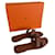 Hermès Oran-Sandale Braun Leder  ref.928463