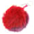 Fendi Pompon charm Red Fur  ref.928971