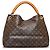 Louis Vuitton Brown Monogram Artsy MM Marron - vue 3