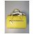 Coach Handtasche aus Canvas und genarbtem Leder Khaki Beige Grün Gelb Silber Hardware - Ansicht 2