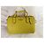 Coach Handtasche aus Canvas und genarbtem Leder Khaki Beige Grün Gelb Silber Hardware - Ansicht 7