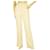 Victoria Beckham Calça branca cintura alta Viscose Seda tamanho Reino Unido 6 Branco  ref.929256