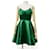 Miu Miu Silk Dress Dark green  ref.929282