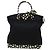 Bolsa LOUIS VUITTON Vernis Dot Infinity Lockit MM Preto M40682 Auth ar9434b Branco - vista 13