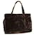PRADA Hand Bag Velor Brown Auth bs5451  ref.930217