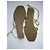 Prada Sandali con i tacchi, Pelle dorata, 35,5IT. D'oro - vista 4