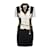 Moschino Cheap and Chic Coin Belt conjunto de chaqueta y falda Blanco Rayo  ref.930349