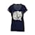 Camiseta de algodón con estampado de cruceros de Louis Vuitton Azul  ref.931269