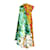 Autre Marque Richard Quinn SS18 Robe drapée asymétrique à fleurs Viscose Multicolore  ref.931426