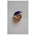 Lanvin Lapis Lazuli Ring Oval Goldfarben Blau Golden - Ansicht 5