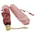 Céline Guarda-chuva dobrável de lona macadame CELINE Nylon rosa original9495  ref.932710
