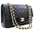 CHANEL Classic lined Flap Medium Chain Shoulder Bag Black Lamb Leather  ref.932725