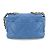 Chanel 19 Borsa con patta in pelle trapuntata media Blu - vista 2