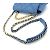 Chanel 19 Borsa con patta in pelle trapuntata media Blu - vista 8