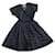 Balenciaga Falda elegante Negro Blanco Encaje  ref.932997