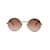 Kenzo Round Vintage Gold Unisex Sunglasses Oscar K 13 47/23 135 MM Golden Metal  ref.933093