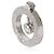 Ciondolo Roberto Coin Cento Diamond Enhancer in 18K oro bianco, 2.15 ctw. Marrone - vista 3