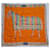 carré hermès 90 favori du faubourg Soie Orange  ref.934035