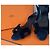 Hermès Sandali da notte 9 Visone rasato Nero Blu navy - vista 11