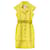 Chanel 9K$ New Belted Ribbon Tweed Dress Yellow  ref.934140