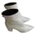 Zadig & Voltaire botas de tornozelo Branco Couro de avestruz  ref.934141