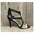 Sandali Sandro in pelle neri e argento 40 Nero - vista 5