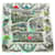 Hermès NEW HERMES GAVROCHE SCARF CHAMP DE COURS AT CHANTILLY DE TAQUOY CARRE White Silk  ref.934365