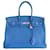 Hermès HERMES BIRKIN BAG 35 mykonos blue Leather  ref.934474