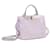 FENDI Mini Woven Interlace Peekaboo Bag Anemone Pink Leather  ref.934593