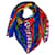 Hermès HERMES silk scarf ”larubizana-the shield of beauty” Multicolored-100680 Blue  ref.934652