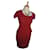 Karen Millen Dresses Red Viscose  ref.934669