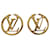 Louis Vuitton Louise brincos de metal dourado  ref.935580