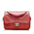 Chanel In The Mix Leder-Überschlagtasche Rot Kalbähnliches Kalb  ref.935622