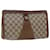 GUCCI GG Canvas Web Sherry Line Clutch Bag Beige Red Green 89.01.033 Auth am4410  ref.935726